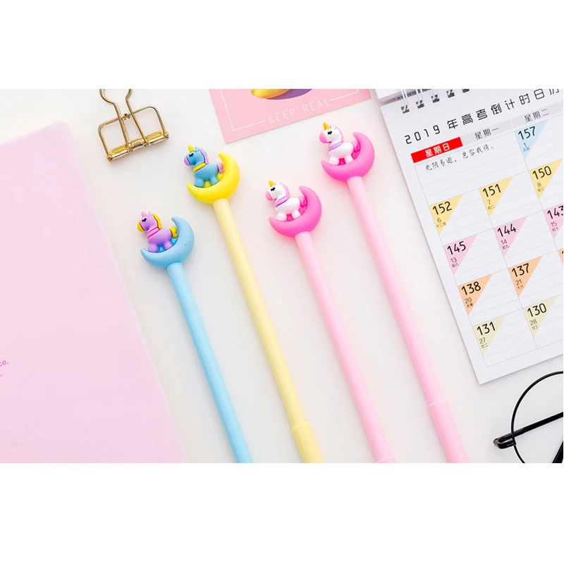 

Гелевая ручка с японской мультяшной девушкой мечты, луной, единорогом, 48 шт./Лот, лучший подарок для детей, вернуться в школу, оптовая продажа