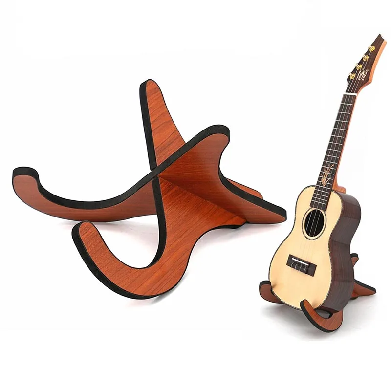 Portable Ukulele Holder Removable Hawaiian Guitar Stand Wooden For Guitarra Accessories Violin Musical Strings Instrument Part