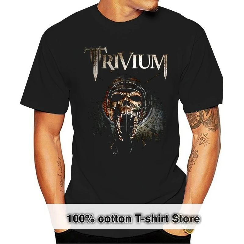 

Trivium злые восстановленные мужские футболки Черные новые Забавные топы унисекс футболка