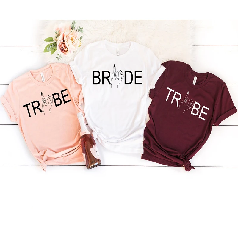 

Футболка женская для невесты, модная одежда для девичника, одежда для подружек невесты, подарок для невесты