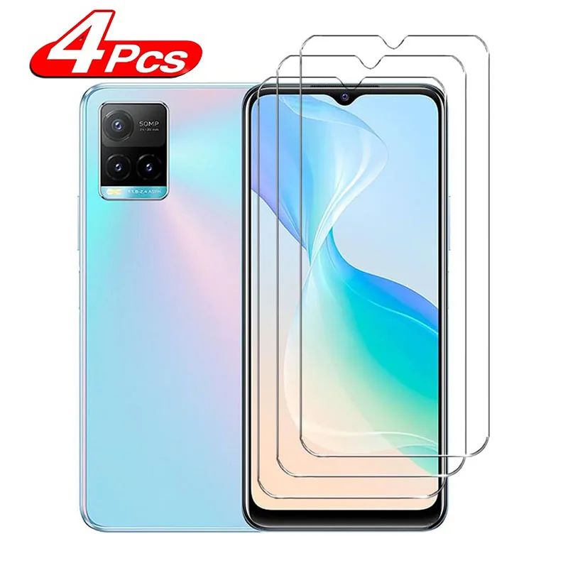 

4Pcs HD Tempered Glass For Vivo Y21 Y12A Y15A Y21S Y17 Y19 Y20A Y20G Y22 Y30G Y31 Y31s Screen Protector Glass