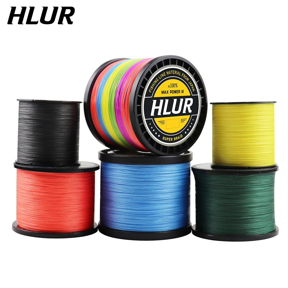 

HLUR Braided Fishing line 4 Strands 8 Strands 500M Threads PE Multifilament Durable Carp Fishing Line Pesca