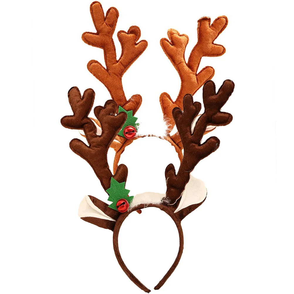 

Headband Christmas Reindeer Hair Antlers Antler Ears Headwear Party Hoop Horn Headdress Deer Costume Bigelk Decor Kids Hairband