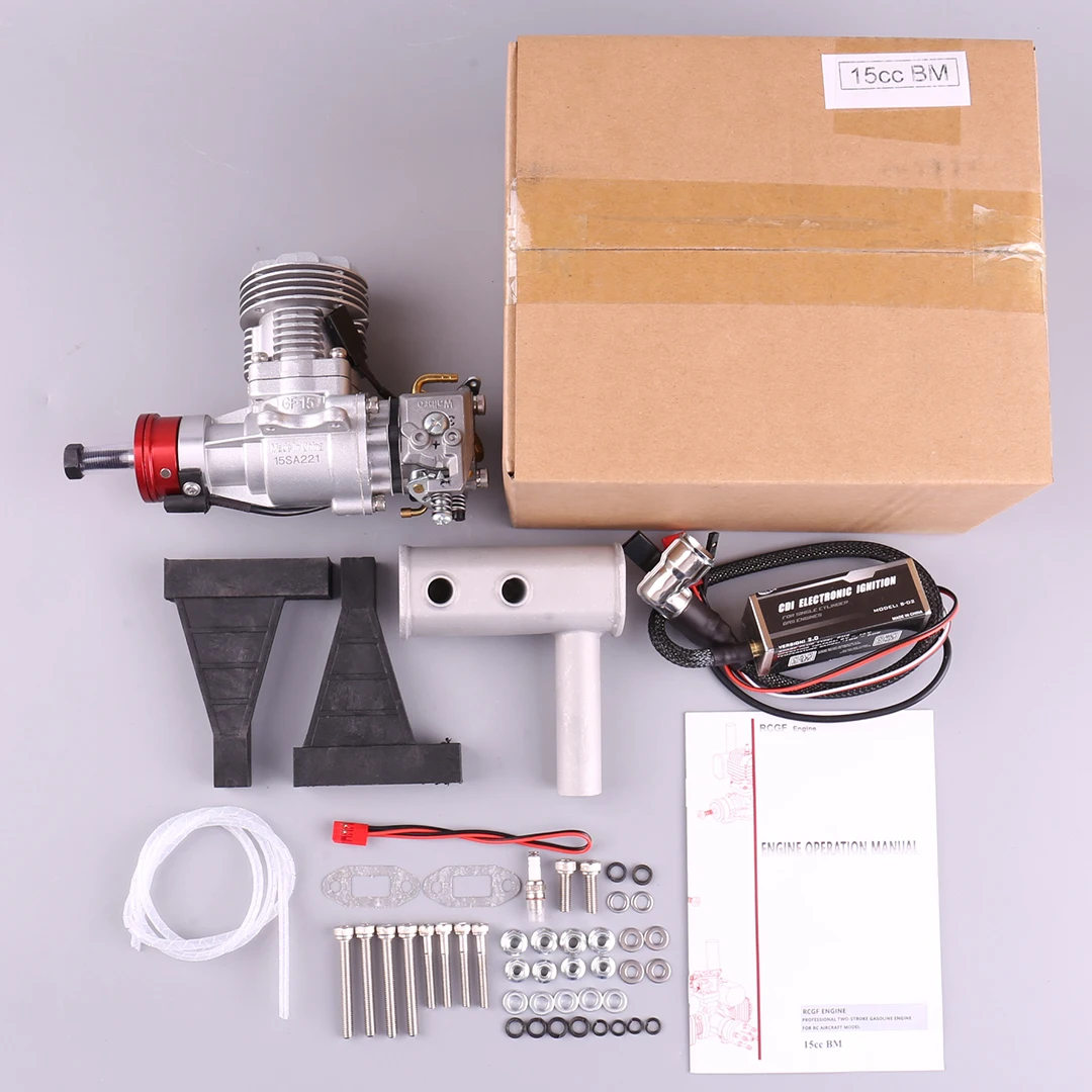 Бензиновый/бензиновый двигатель RCGF 15cc BM для радиоуправляемых самолетов