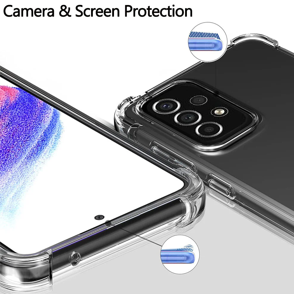 3-in-1, tempered glass+phone cases for a53 samsung galaxy a22 5g cover a32 4g screen protector a 22 samsung a23 a33 a73 a22 case
