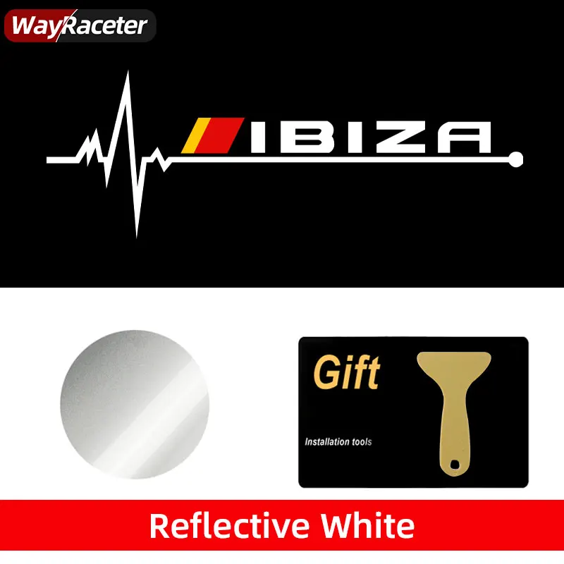 

Светоотражающие виниловые наклейки на окно автомобиля для Seat Ibiza Cupra Arona Ateca Cordoba Exeo Leon Mii Tarraco Toledo Arosa Altea Alhambra