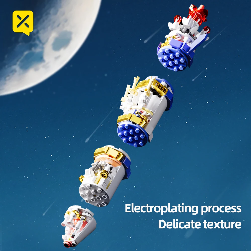 ToylinX Строительный набор для исследования космоса Разноцветные пластиковые блоки