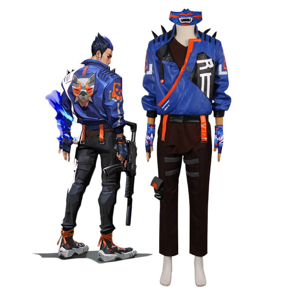 

Game VALORANT Yoru Cosplay Costume Custom Made Full Set for Unisex