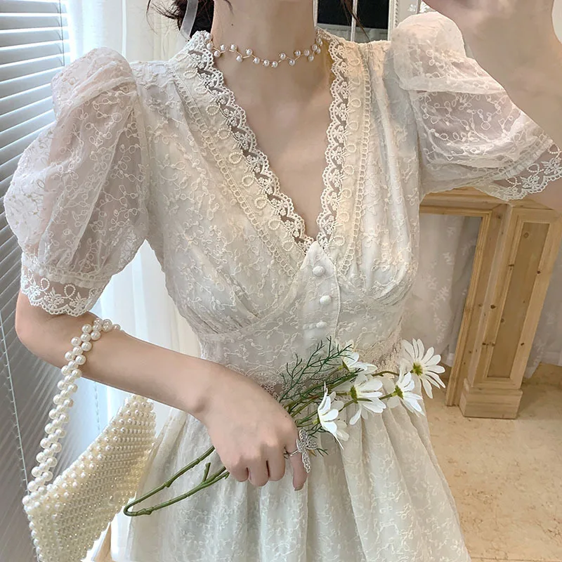 

White Dress Robe Blanche Femme Vestidos De Verano Mujer 2022 Elegantes Para Vestido Feminino Summer Jurken Women Clothes