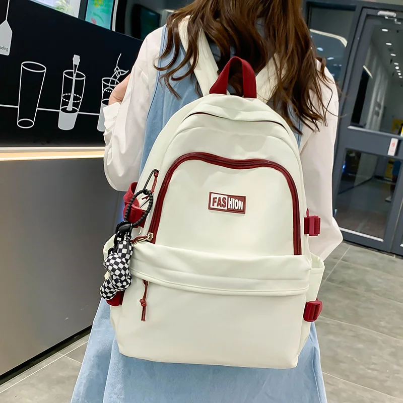 

Backpacks Solid Casual Women Backpack School Bag For Teenage Girls Student Travel Shoulder Bag Casual Mochilas