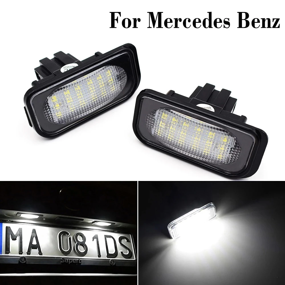 

2 Pcs Canbus Led Car Number Light License Plate Light Replacement Luces For Mercedes-Benz C CLK Class W203 Sedan W209 C209 A209