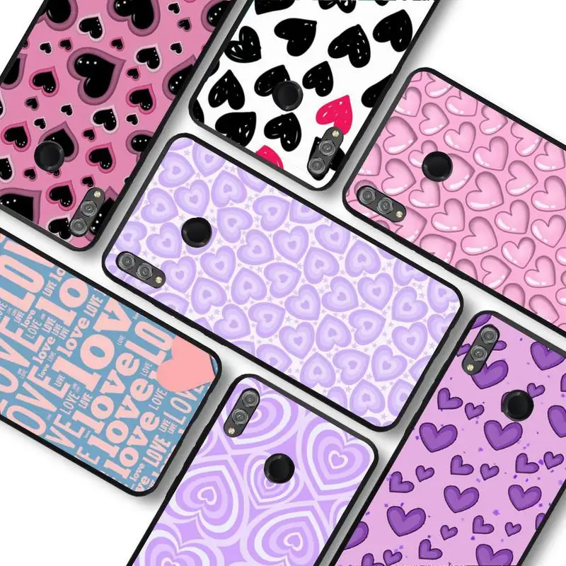 

Love Heart Phone Case for Huawei Honor 10 i 8X C 5A 20 9 10 30 lite pro Voew 10 20 V30