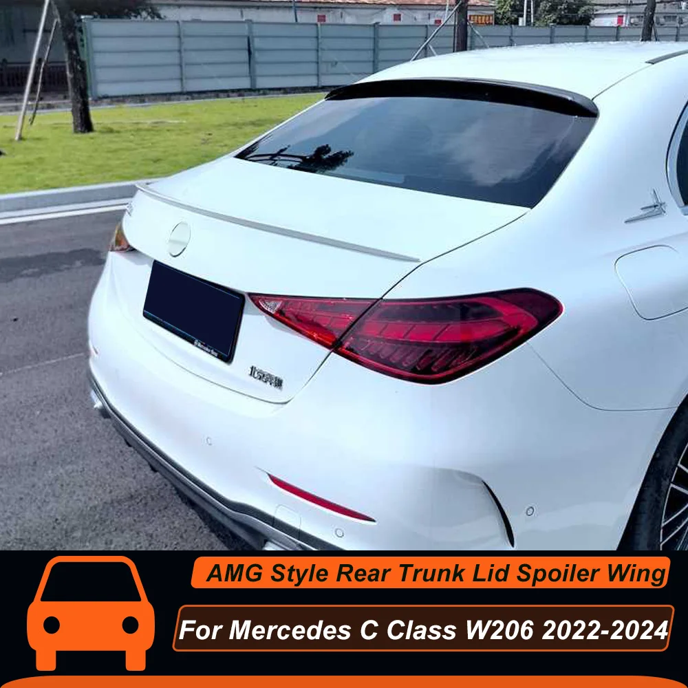 Для Mercedes Benz C Class W206 C200 C260 C300 C43 C63 AMG 2022-2024 задняя крышка багажника автомобильный