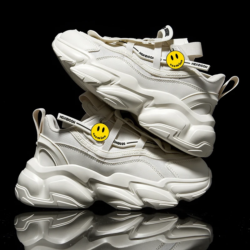 Оригинальные брендовые повседневные кроссовки с улыбающимся лицом для мужчин и
