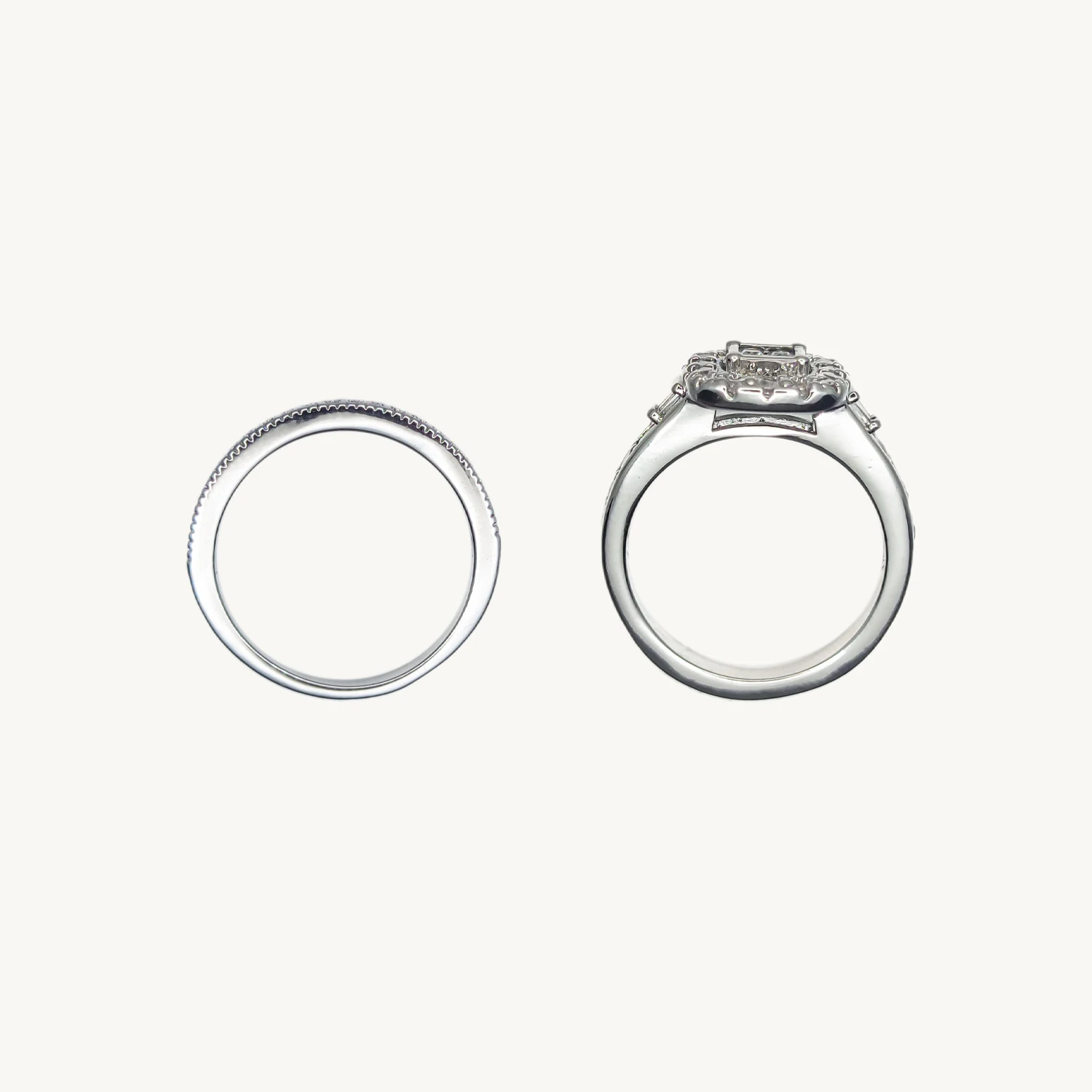 

HESHI Ring Set Classical Wedding Ring for Women