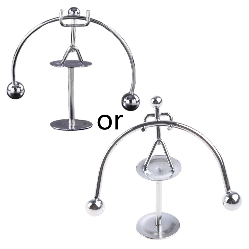 

for Creative Metal Weightlifter Ornament Office Desk Decor Toy Interesting Wrought Iron Decoration Tumbler Desk