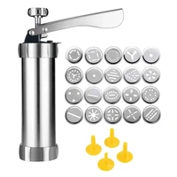 cake tools biscuit maker and churro maker with 20 decorative stencil discs and 4 icingtipscookie press cookie press gun kit diy