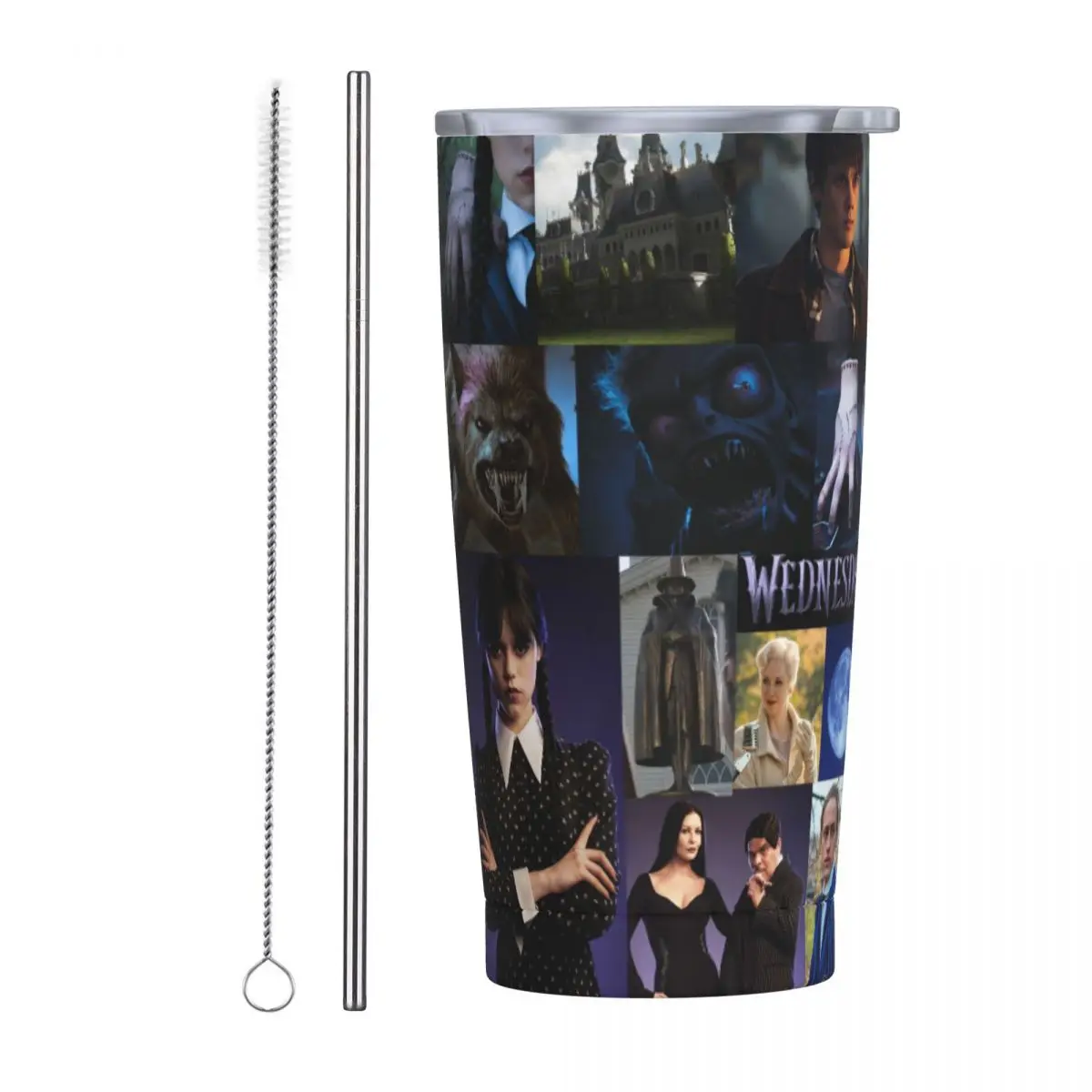 

Тумблер с соломинкой и крышкой, 20 унций