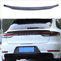 for porsche macan 2019 2021 real carbon fiber rear roof lip spoiler wing trunk middle boot lip car accessories