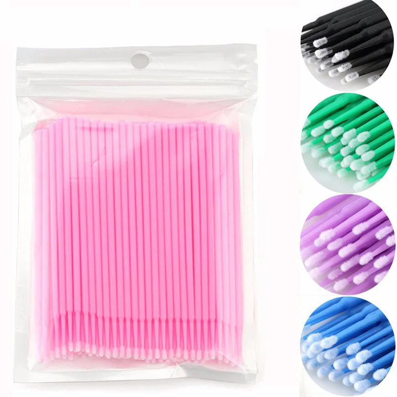 

Disposable MicroBrush Eyelashes Extension Individual Lash Removing Swab Micro Brush for Eyelash Extension Tools