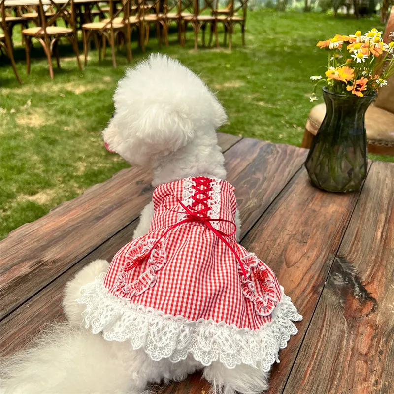 

Dog Dresses Cat Skirt Pet Summer Clothes Maltese Poodle Costumes Chihuahua Shih Tzu Yorkies Schnauzer Pomeranian Clothing Tutu