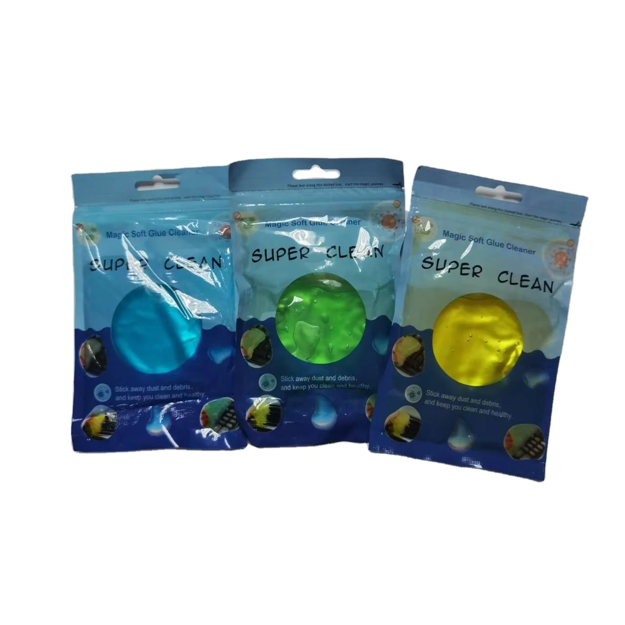 

bag package Compound Cleaning Tool Computer Laptop keyboard dust Automotive cleaner universal magic car cleaning gel
