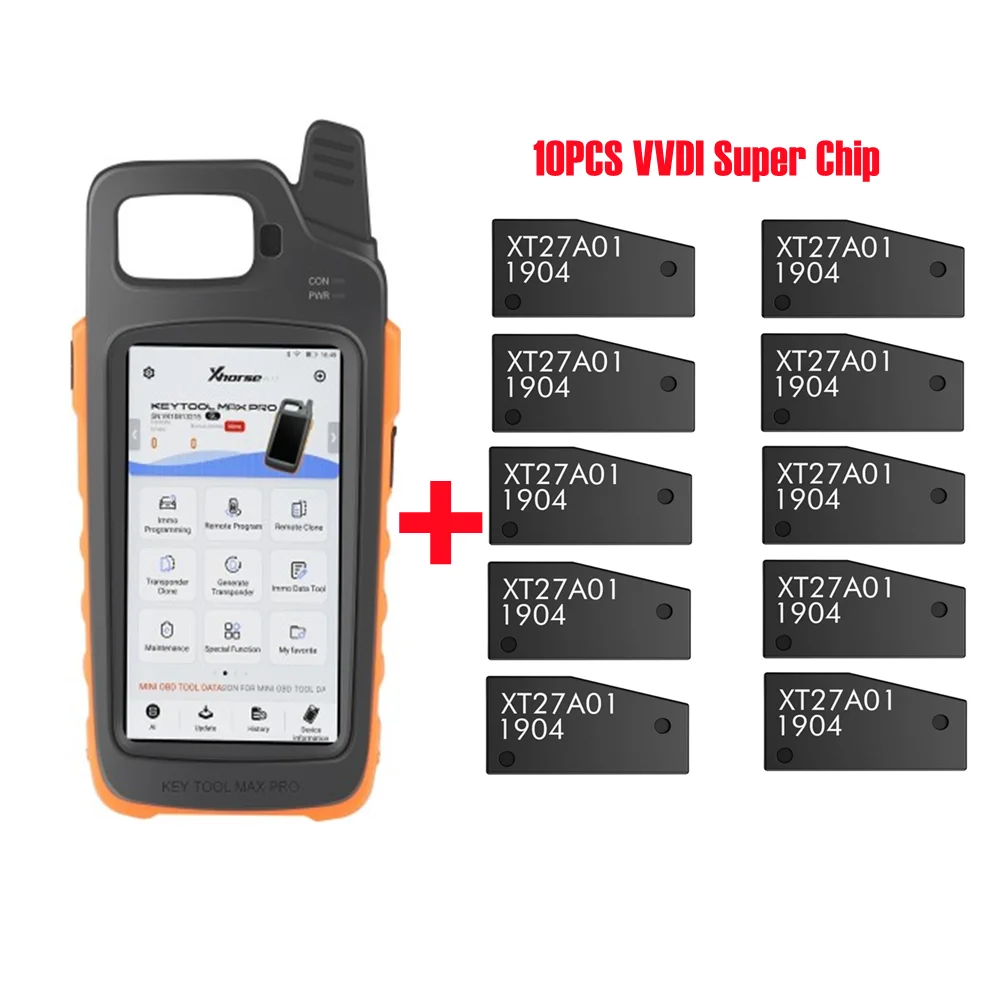 Xhorse VVDI Max Pro с мини-инструментом OBD, поддержка функции CAN FD/напряжения и обнаружения утечки с супер чипом VVDI