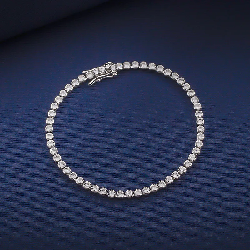 

Женский браслет с драгоценностями, браслет из серебра 925 пробы на день рождения, День Святого Валентина, Подарок на годовщину свадьбы