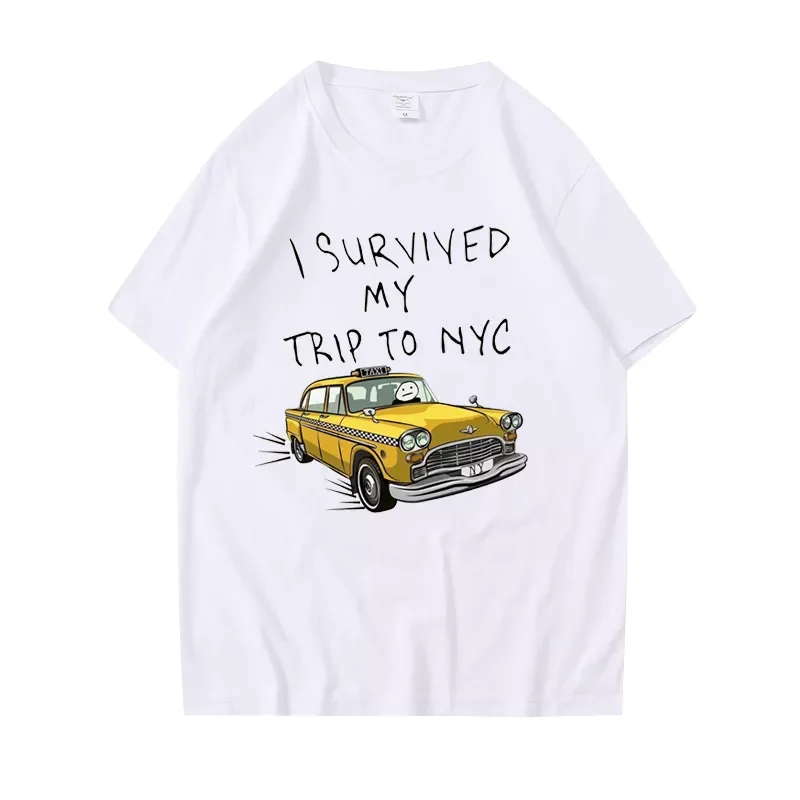

Holland Same Style Tees I Survived My Trip To NYC Print Tops Casual 100%Cotton Streetwear Men Women Unisex Fashion T Shirt