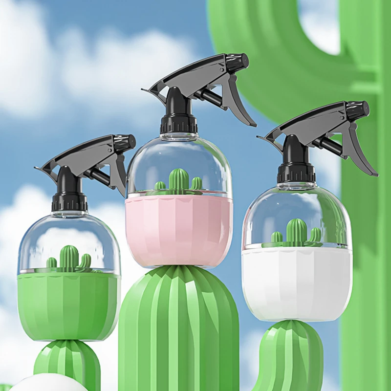 

Transparent Plastic Spray Bottle Handheld Built-in Cactus Water Sprayer Villa Courtyard Garden Supplies Watering Sprayers