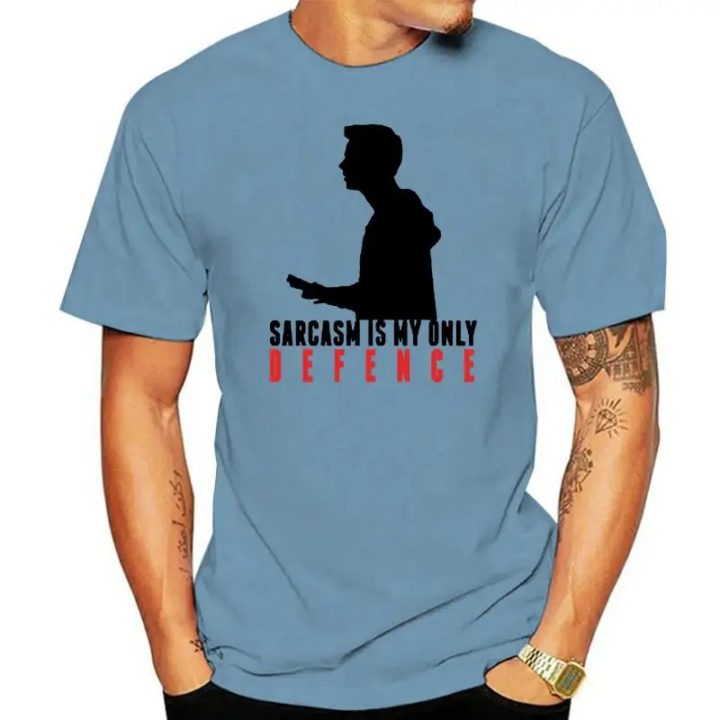 

Stilinski-Camiseta de manga corta para hombre, camisa 100 de algodón, Stiles, Stilinski, sarcasmo Is My Only Defense, 4xl