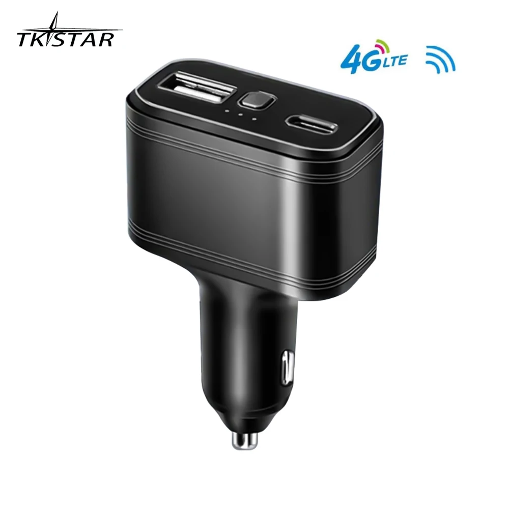 TK818 TKSTAR 4G GPS-трекер USB Type-C двойной зарядный порт скрытое шпионское противоугонное