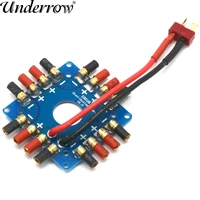 esc connection board distribution board with soldered 3 5mm banana bullet connectors xt60 cable for qav250 280 f450 quadcopter
