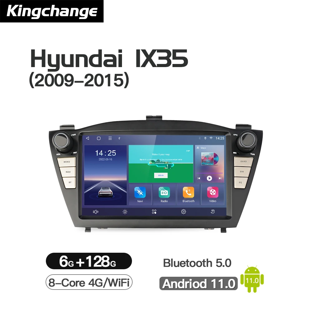 

Kingchange Android 11 Car Multimedia Video Player For Hyundai Tucson 2 LM IX35 2009-2015 Radio BT GPS DSP Navigation Carplay
