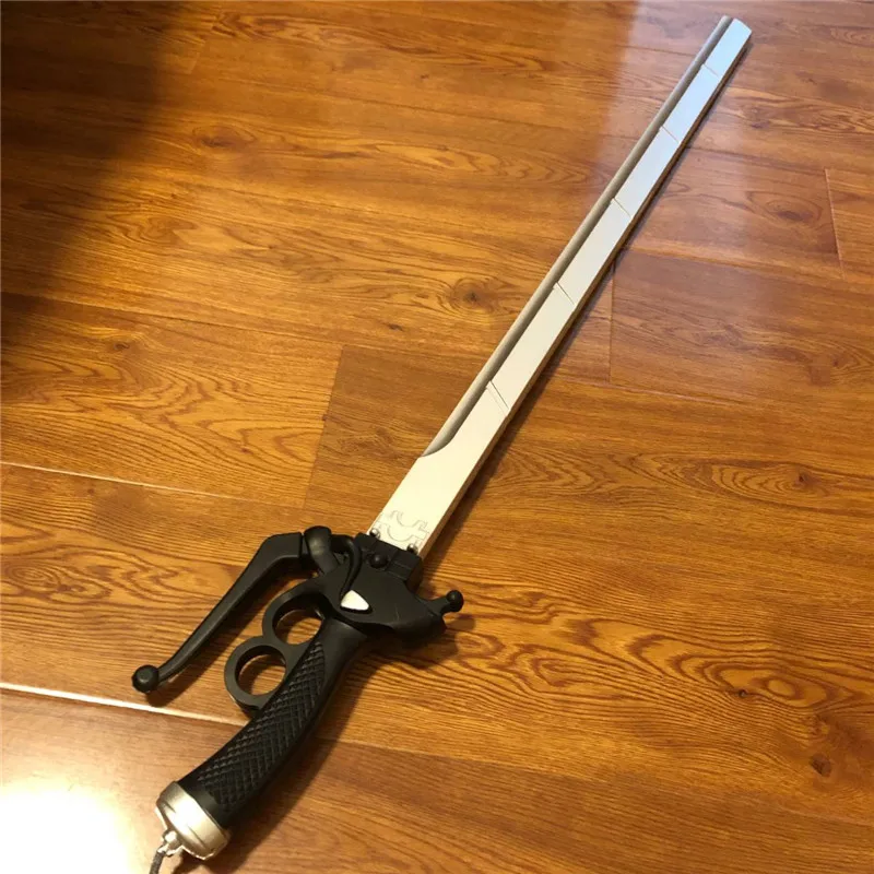 

Attack On Titan Weapon / Sword Mikasa Ackerman Anime Cosplay Accessories Sword / Wooden Silver Gun Female