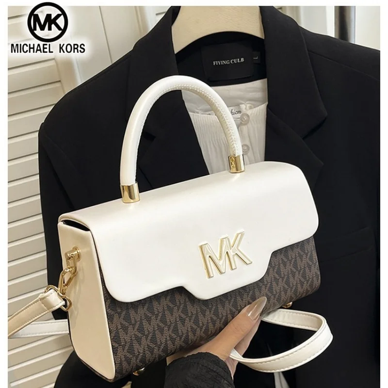 Фото Женская модная сумка через плечо Michael Kors, классическая сумка с логотипом MK, многофункциональная маленькая квадратная сумка. №2