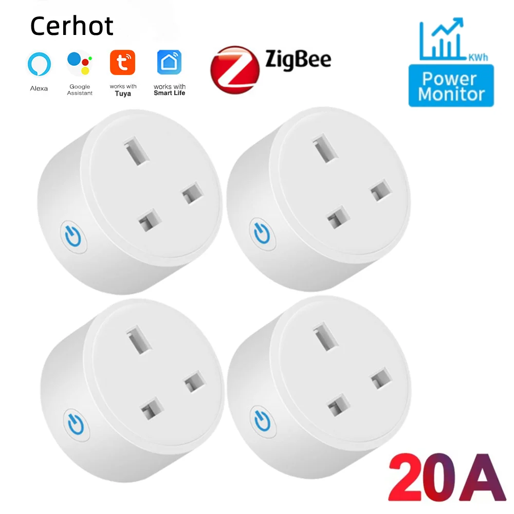 Смарт-розетка Cerhot Tuya ZigBee 20 А с таймером