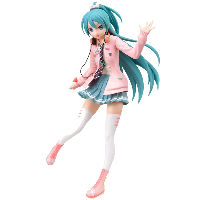 

Original Sega Hatsune Miku Action Figure Bow Ver. Figurines Collection Pvc Model Ribbon Girl Statue Anime Doll Toys Gift Decor