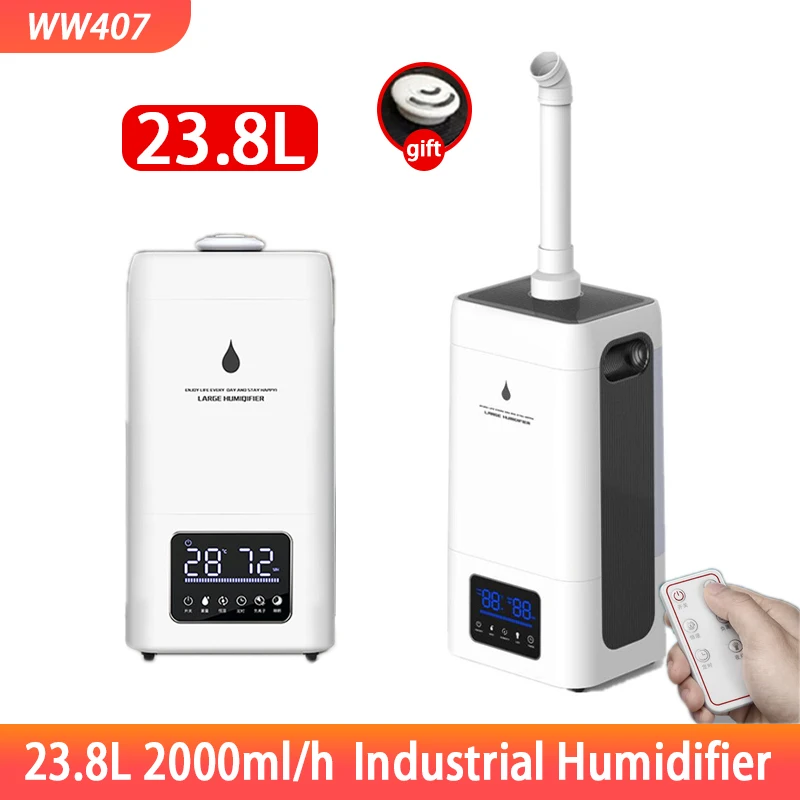 

23.8L 100-240V Home Humidificador Industrial Humidifiers Air Purifie Commercial Fruit Fresh-Keep Mist Makerу Humidifier Filter