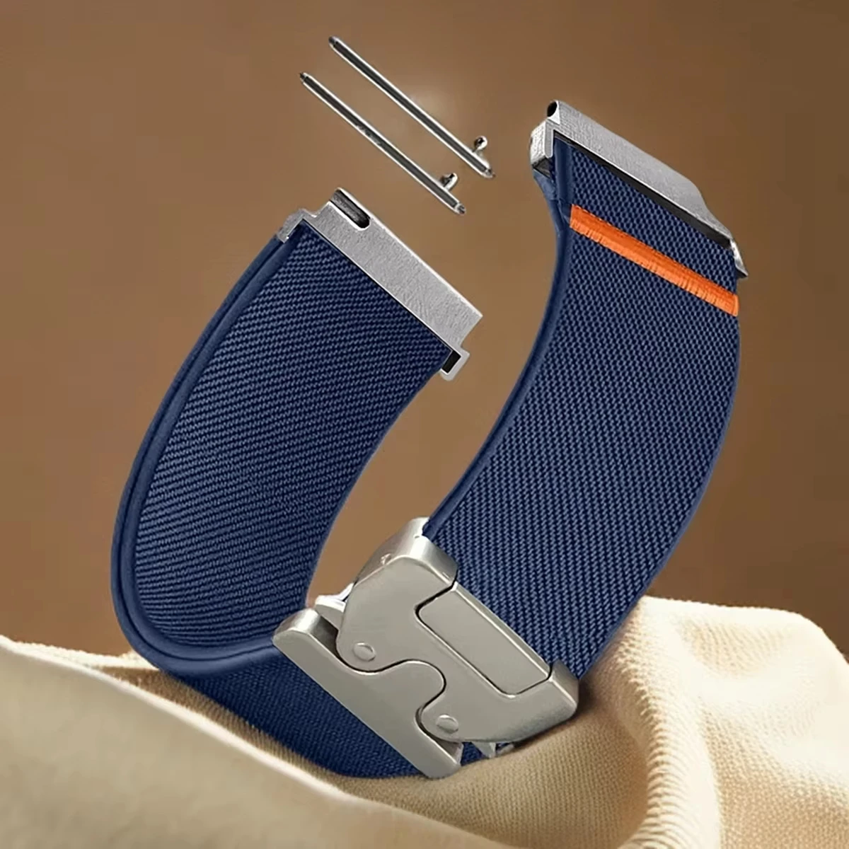 Фото Парашют для Realme Watch 5/2/3/S/3 2 S pro, регулируемый нейлоновый сменный браслет correa Realme Watch S2, 22 мм, ремешки для часов №1