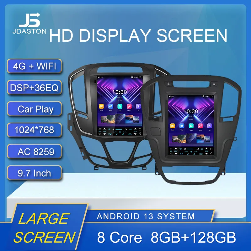 

Android 13 8+128G Car Radio Multimedia Player For Buick Regal Opel Insignia 2009 - 2013 2014 GPS Navigation Carplay Car Radio