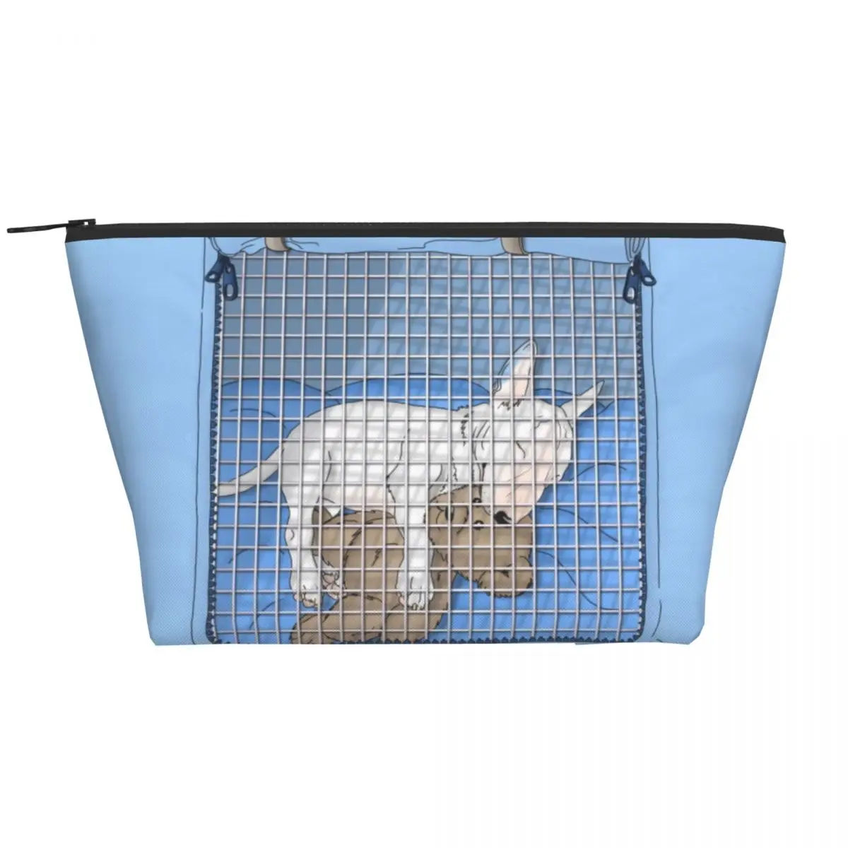 

Cute Bull Terrier Cosmetic Bag Women Cute Large Capacity Puppy Dog Makeup Case Beauty Storage Toiletry Bags