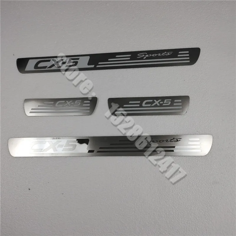 

For Mazda 2011-2016 CX5 cx-5 Stainless Steel Door Sill Scuff Plate Protector Guard Welcome Pedal Threshold Car Styling