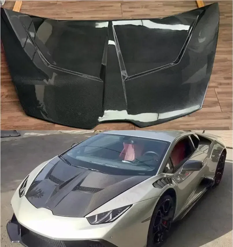 Для Lamborghini Huracan LP610 LP580 2014-2020 автомобильный кованый передний бампер из углеродного