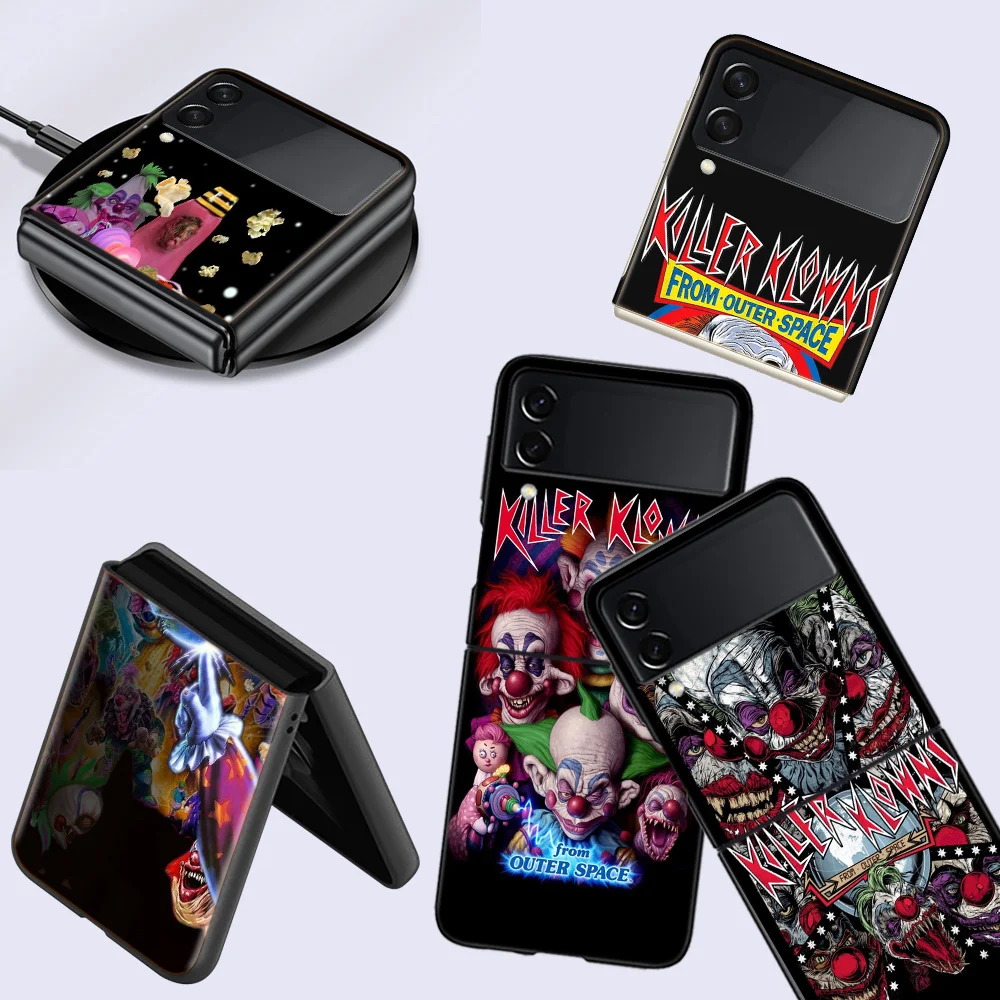 Чехол для мобильного телефона Movie K-Killer Klowns From Outer Space Samsung Galaxy Z Flip 6 5G 5 4 3 Black Coque Hard PC