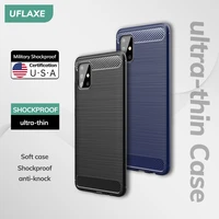 uflaxe original soft silicone case for samsung galaxy a21 a31 a41 a51 a71 back cover ultra thin shockproof casing