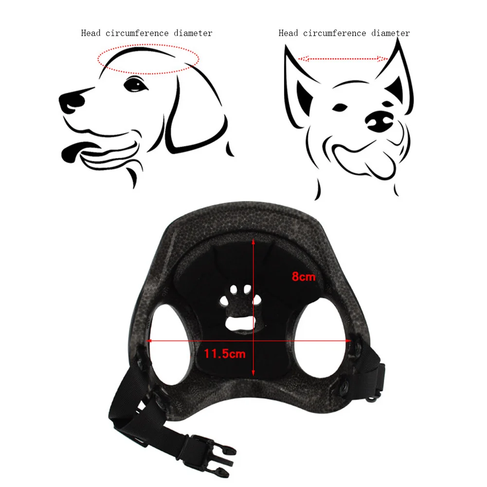 Шлем для собак с отверстиями ушей Удобная внутренняя подкладка маленьких