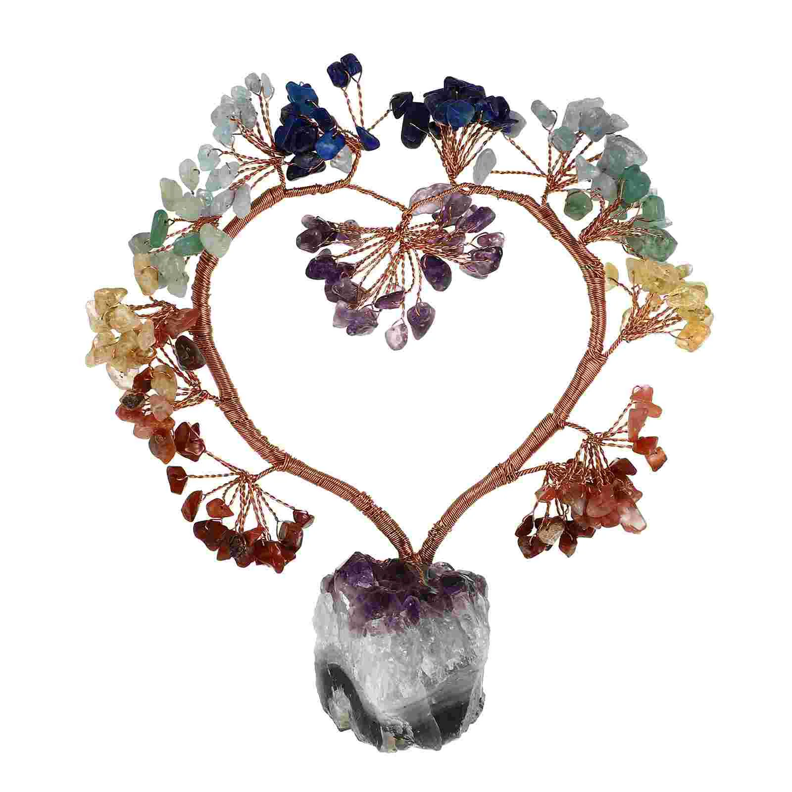 

Tree Crystal Bonsai Chakra Gemstonemoney Feng Shuidesktop Fortune Spiritual Romantic Heart