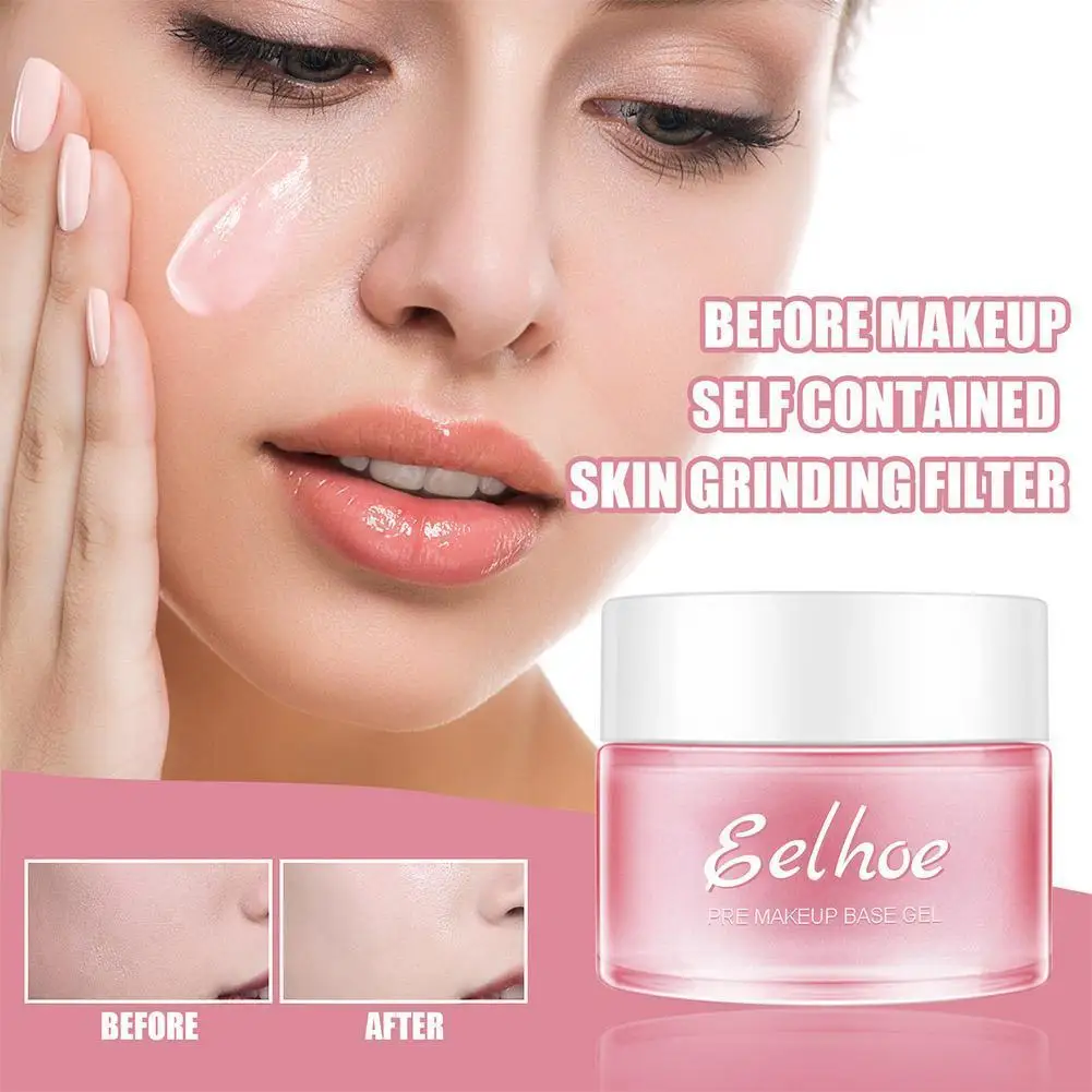 

New Pore Base Gel Cream Invisible Pore Face Primer Makeup Matte Make Up Oil-control Smooth Hunmui Primer Pore Base Gel Cream