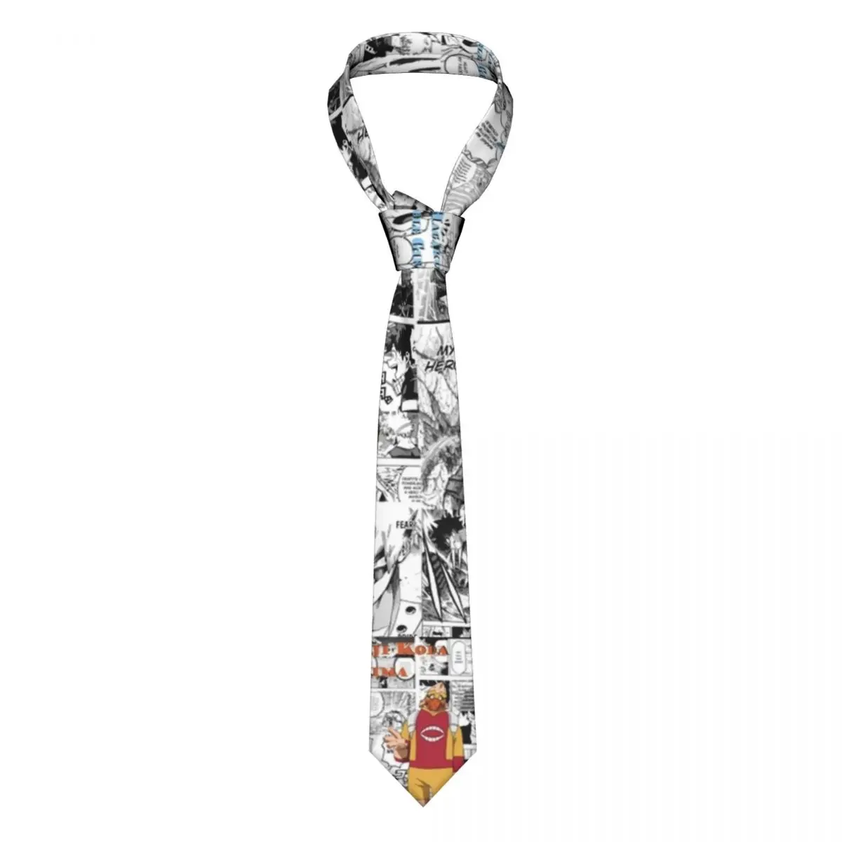 

My Hero Academia Neckties Unisex Polyester 8 cm Anime Cartoon Neck Tie for Mens Silk Narrow Accessories Cravat Wedding Business